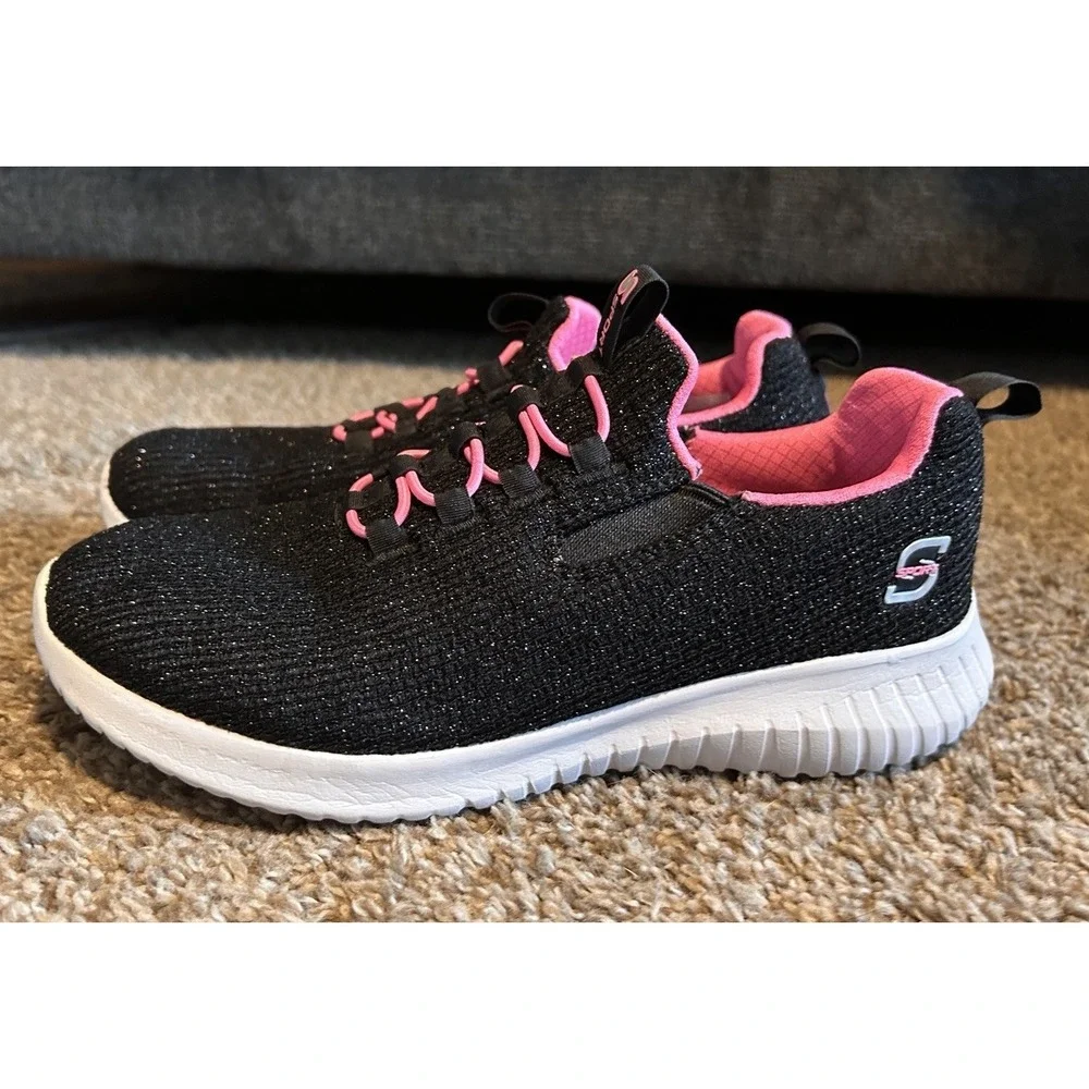 S Sport Skechers ADA Slip-On Sneakers Girls Sneakers Black Size 2 - Picture 1 of 6